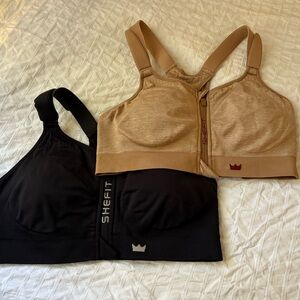 SHEFIT Black and Tan Sports Bra Duo